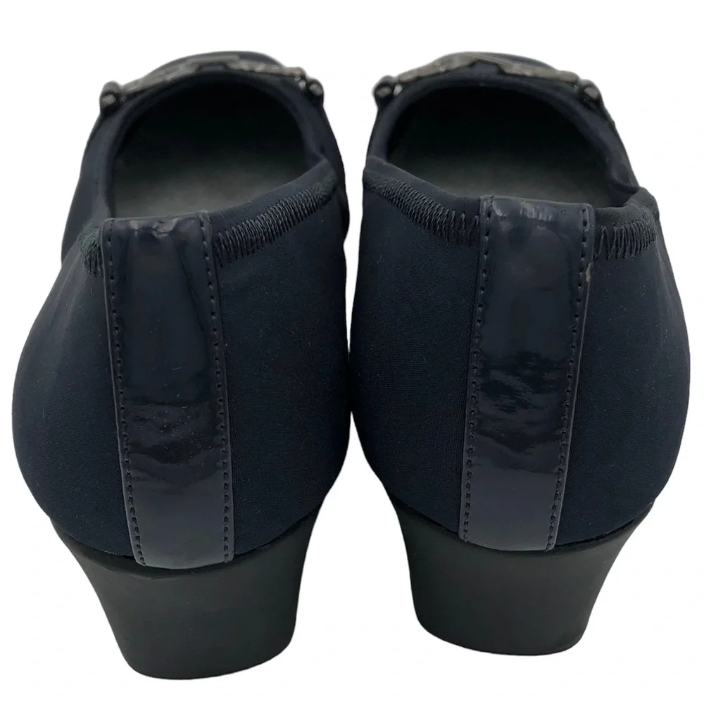 Life Stride Galley Black Wedges Size 9
